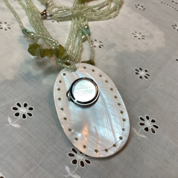 Helly Hansen WATCH in handcrafted natural stone necklace, EUC - Picture 12 of 16